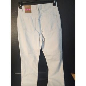Vanilla Star White Super High Rise Mom Jeans Tapered Leg Raw Hem V23494-1 Size 7